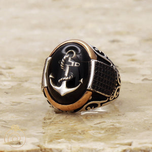 Custom Sailor Anchor Men’s Ring