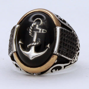 Custom Sailor Anchor Men’s Ring