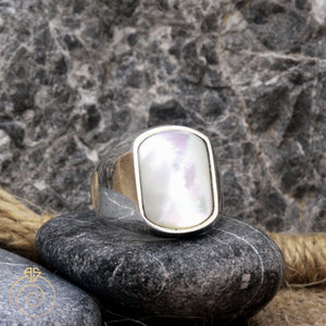 Mother of Pearl Promise Ring