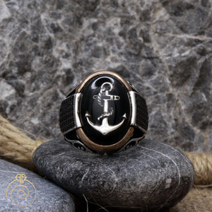 Custom Sailor Anchor Men’s Ring