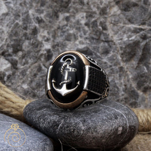 Custom Sailor Anchor Men’s Ring