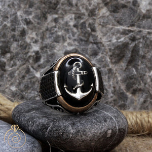 Custom Sailor Anchor Men’s Ring