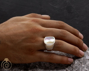 Mother of Pearl Promise Ring