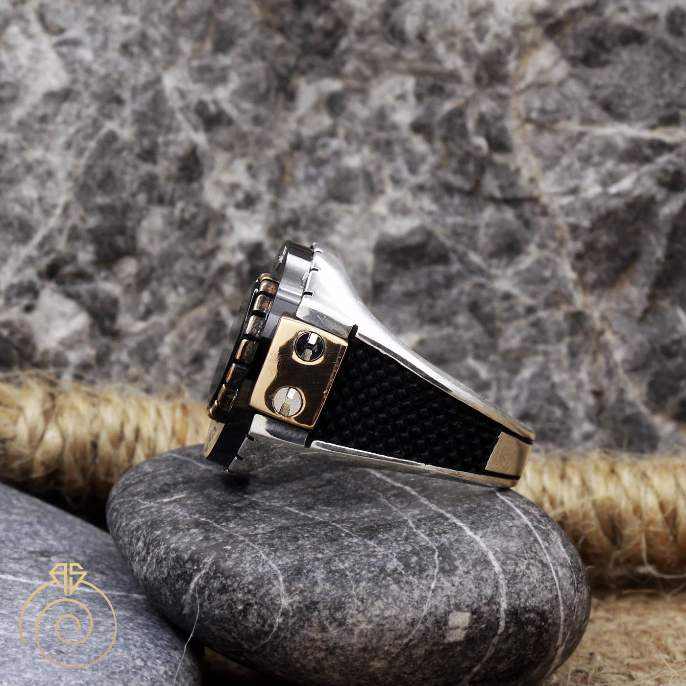 Men Steampunk Ring Hublot Watch Combin Luxury Cocktail Screw