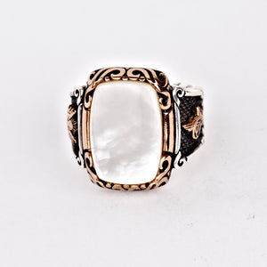 White-Mother-of-Pearl-Wedding-Ring