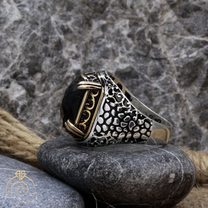 alligator-scales-claw-silver-ring