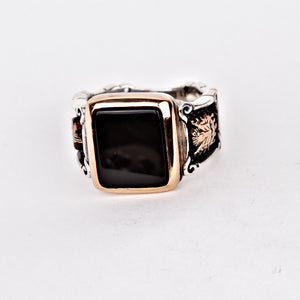 black-onyx-Wedding-engagemnt-Ring