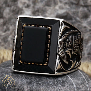 black-onyx-silver-men's-ring