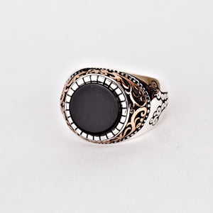 black-onyx-silver-men's-ring