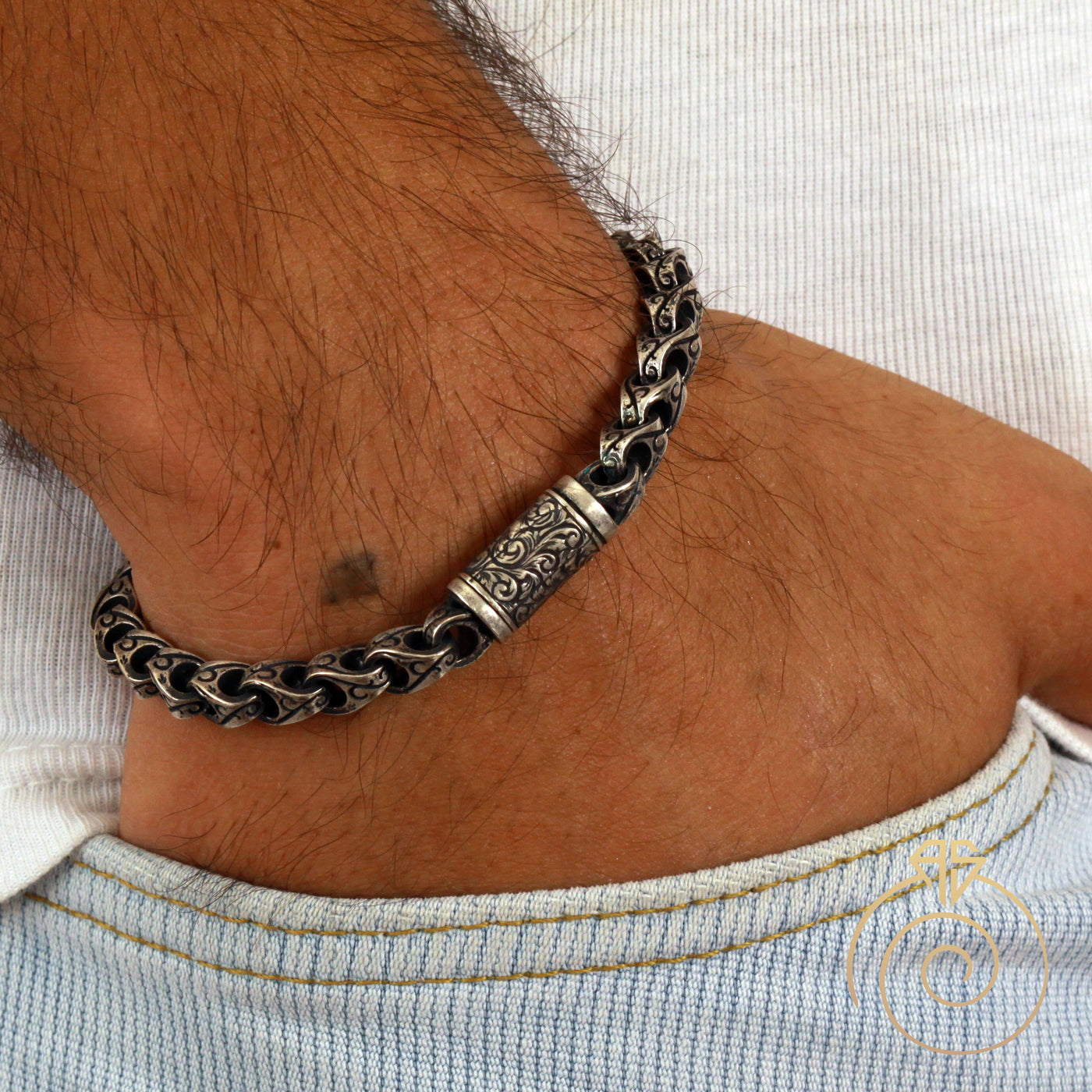 Unusual Silver Chain Bracelet For Men | LOVE2HAVE in the UK!
