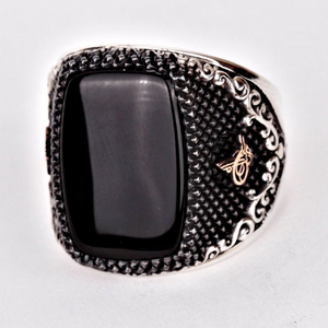 Onyx Silver Men's Ring