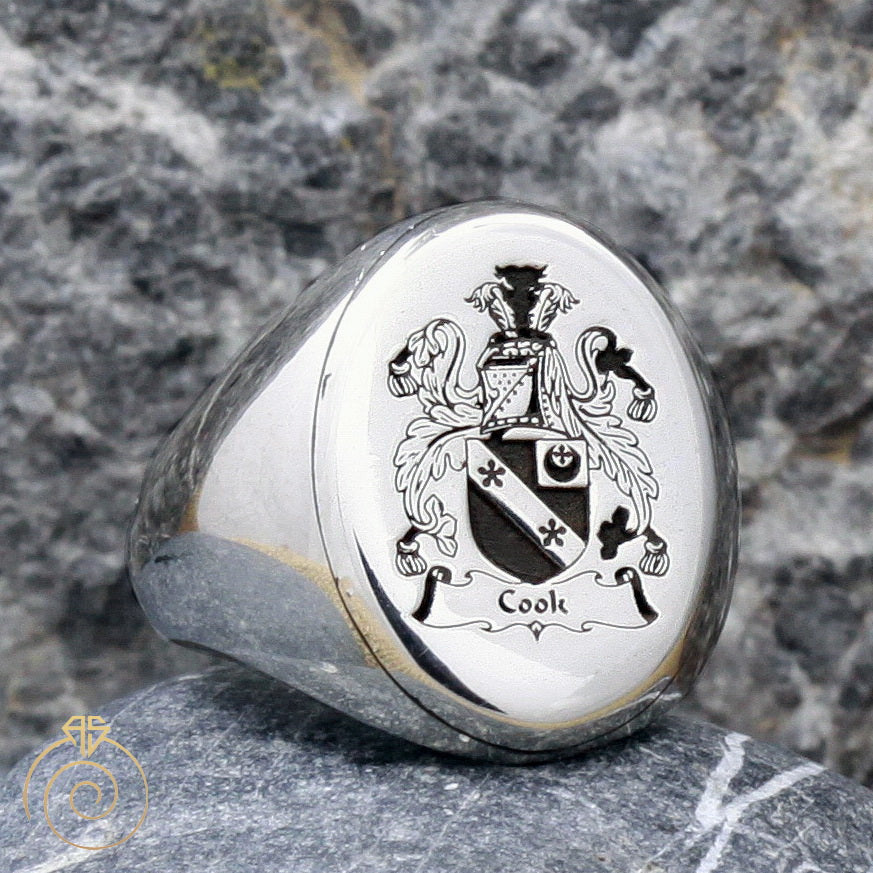 Men Family Crest Anniversary Ring Custom Made Wax Seal