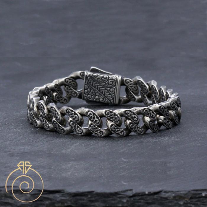 Silver Curb Chain Bracelet