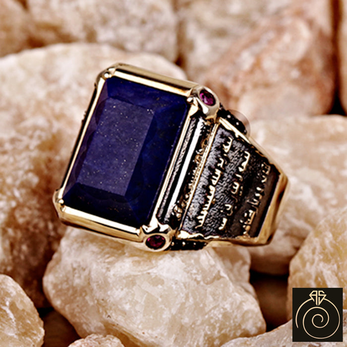 Lapis Lazuli Stone Sultan Suleiman Ring