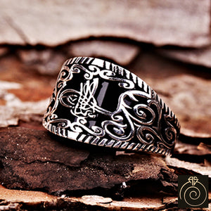 Onyx Silver Men's Ring