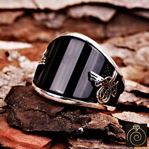 Onyx Silver Men's Ring