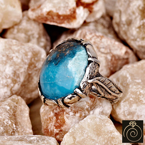 Turquoise Silver Men's Ring