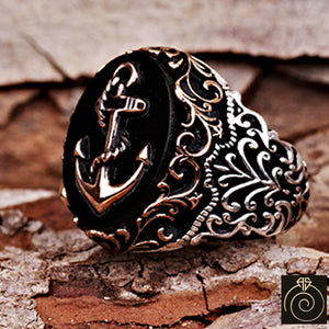 Onyx Silver Men's Ring