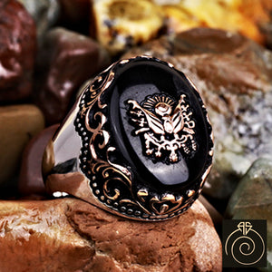 Onyx Silver Men's Ring