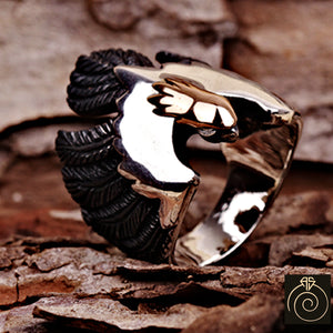 Eagle Silver Men's Ring