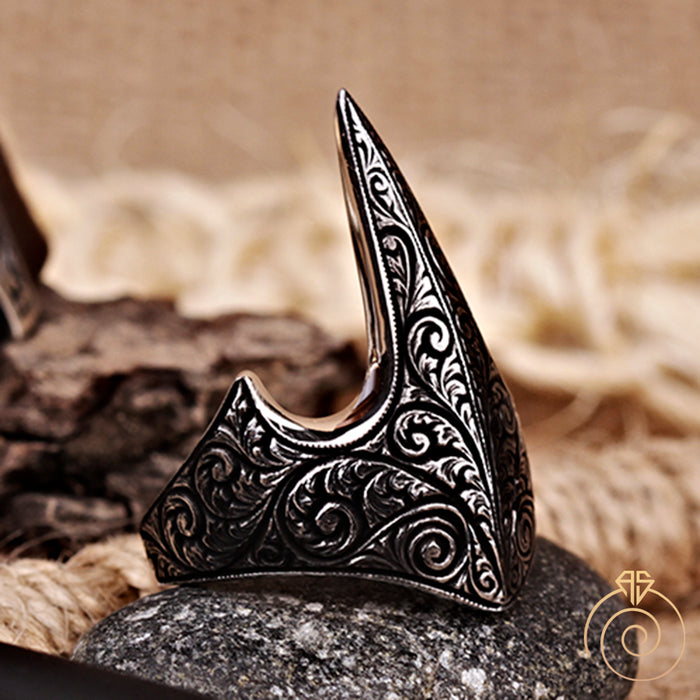 Engraved Archer Thumb Ring