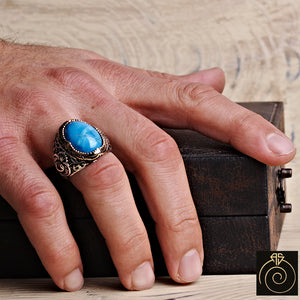 men-turquoise-blue-stone-muslim-signet-ring