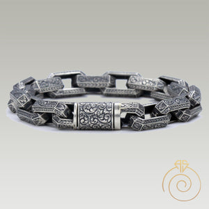 men's-silver-bracelet-unique-jewelry