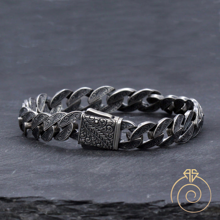 Silver Curb Chain Bracelet