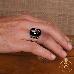 Imperial Signet Heraldic Fleur De Lish Men’s Ring