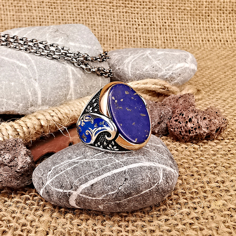 Mens on sale lapis ring