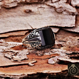 Onyx Silver Men's Ring