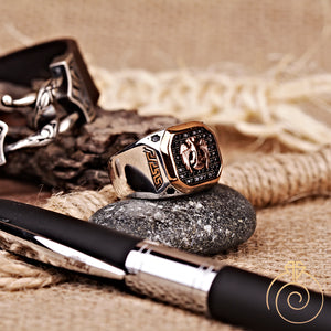 Double Head Eagle Signet Men’s Ring