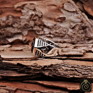 Tiger Eye Silver Men's Ring