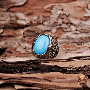 mens-turquoise-gemstone-muslim-signet-ring