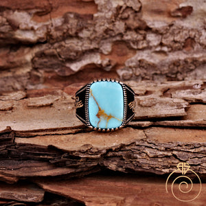 Turquoise Silver Men’s Ring