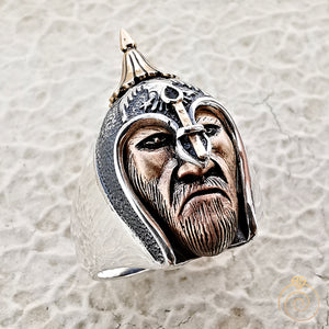 Warrior Silhouette Silver Men’s Ring