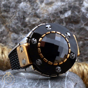 onyx-black-gemstone-silver-ring