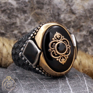onyx-black-quartz-men's-ring