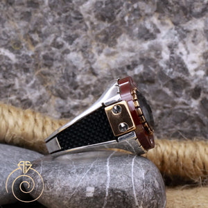 quartz-red-stone-silver-jewelry