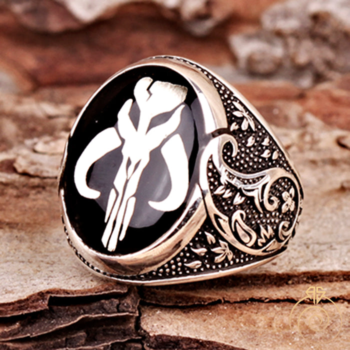Mandalorian Symbol Silver Men’s Ring