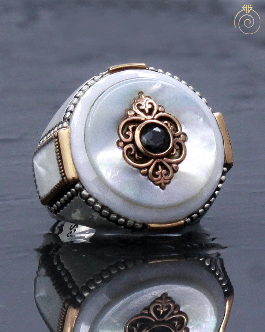 Black Freshwater Pearl Silver Filigree Ring | Burton's – Burton's Gems and  Opals